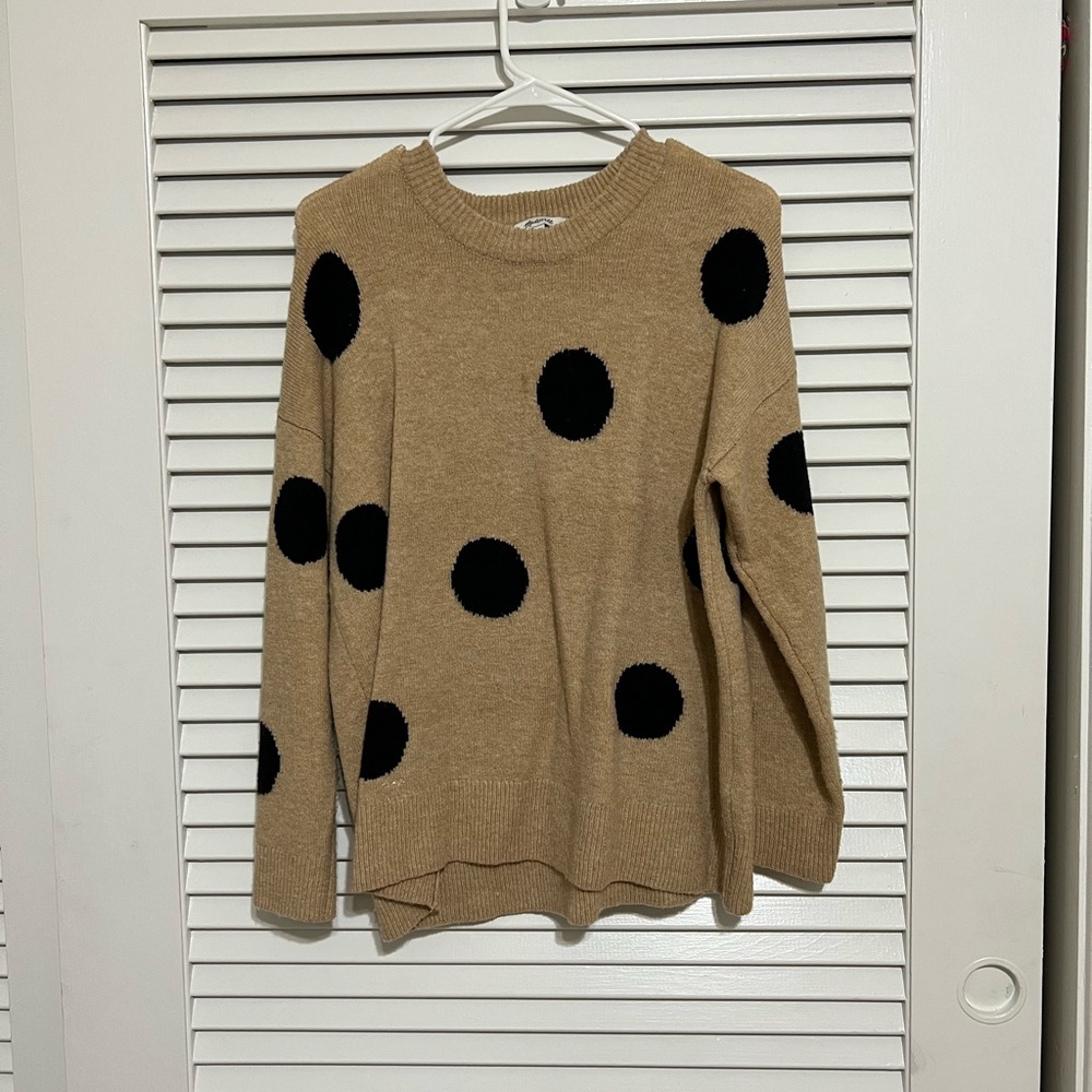Madewell Sweater with polka dots
